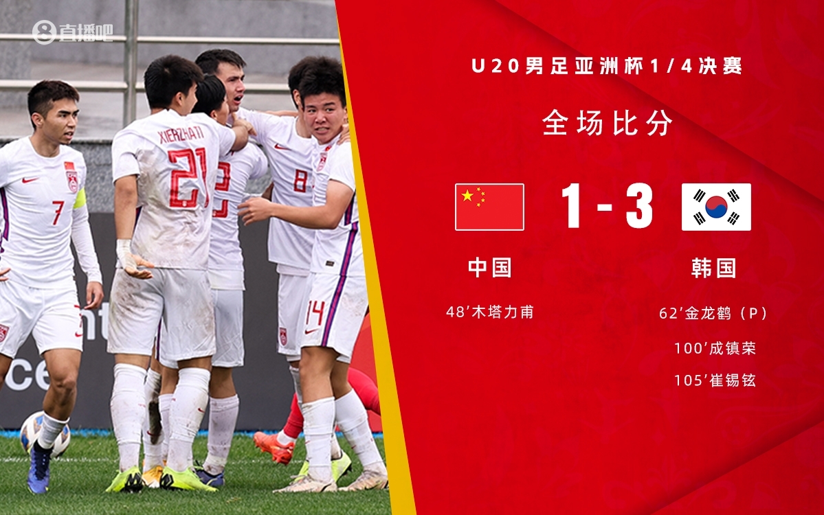 復(fù)仇！U22國足絕殺復(fù)仇韓國，2年前U20亞洲杯加時憾負(fù)無緣世青賽