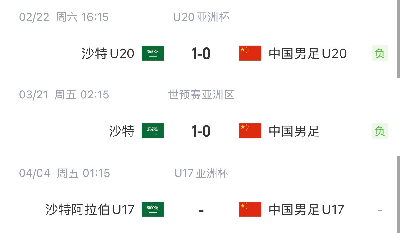 國字號(hào)三遇沙特！國少U17亞洲杯首戰(zhàn)對(duì)陣沙特，此前國足&國青均負(fù)
