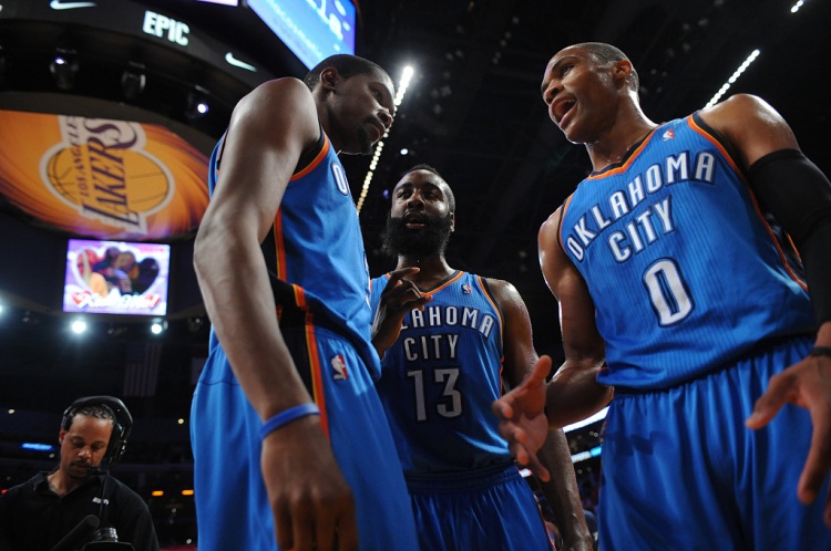 雷霆三少得分全部進(jìn)入歷史前20！他們是NBA歷史最大的如果嗎？