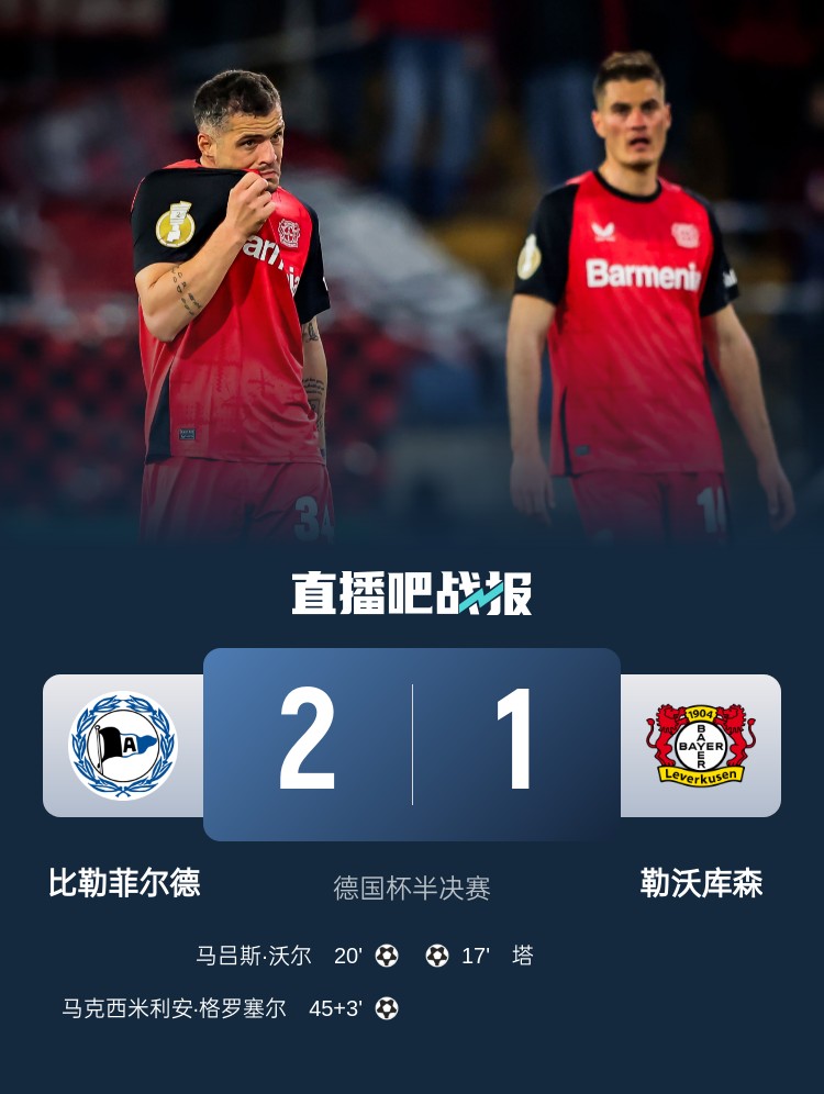 比勒菲爾德是史上第4支晉級德國杯決賽的德丙球隊，此前3隊未奪冠